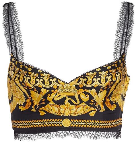 Versace Barocco Bralette Top for Women 